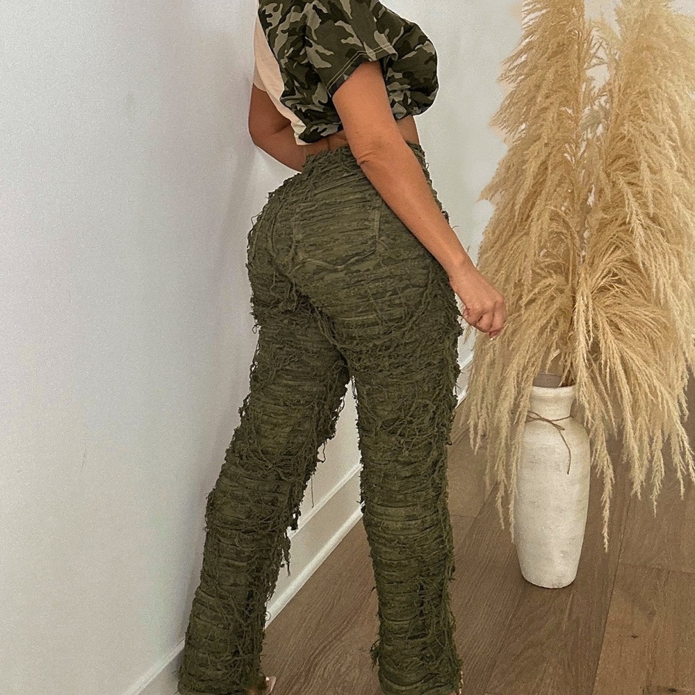Camo Ripped Pants - Picture 4 of 13